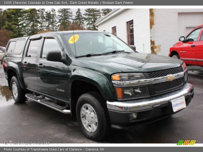 Dark Green Metallic / Medium Dark Pewter 2005 Chevrolet Colorado LS Crew Cab 4x4