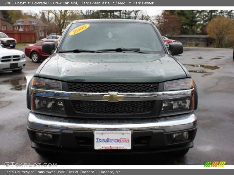 Dark Green Metallic / Medium Dark Pewter 2005 Chevrolet Colorado LS Crew Cab 4x4