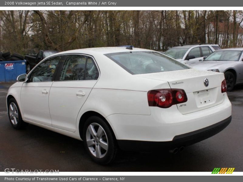 Campanella White / Art Grey 2008 Volkswagen Jetta SE Sedan