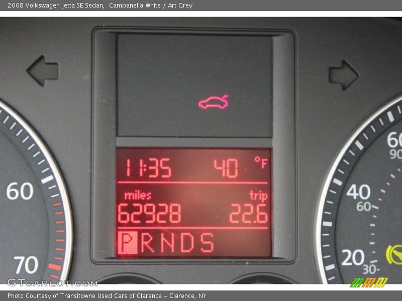 Campanella White / Art Grey 2008 Volkswagen Jetta SE Sedan