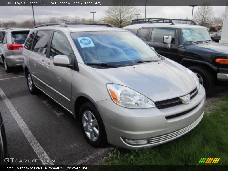 Silver Shadow Pearl / Stone Gray 2004 Toyota Sienna XLE