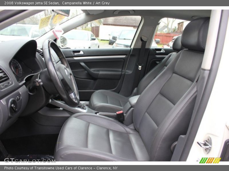 Campanella White / Art Grey 2008 Volkswagen Jetta SE Sedan