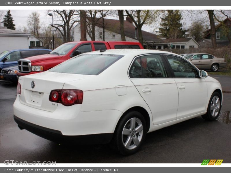 Campanella White / Art Grey 2008 Volkswagen Jetta SE Sedan