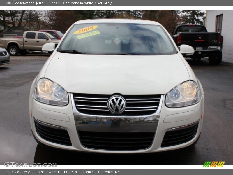 Campanella White / Art Grey 2008 Volkswagen Jetta SE Sedan