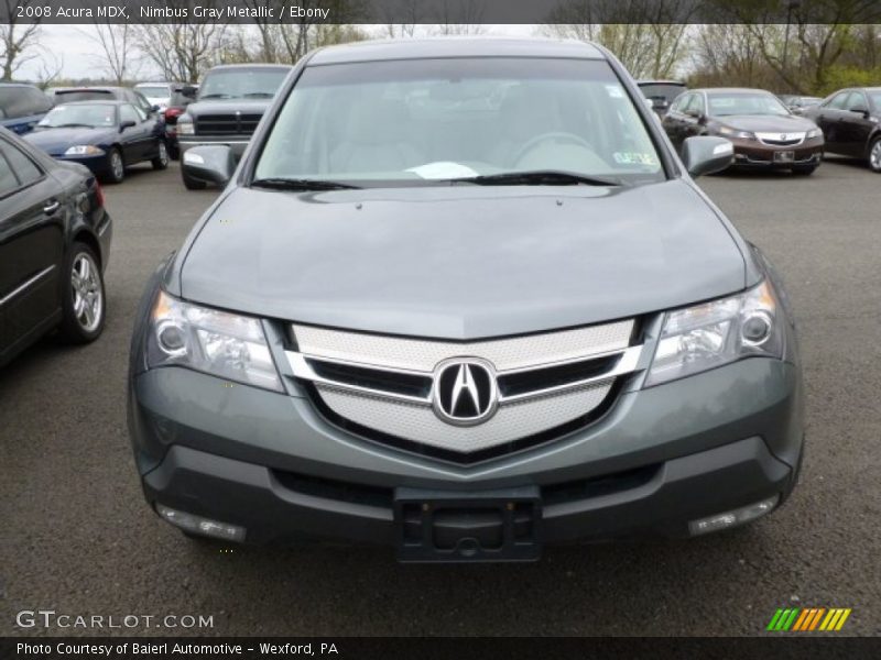 Nimbus Gray Metallic / Ebony 2008 Acura MDX