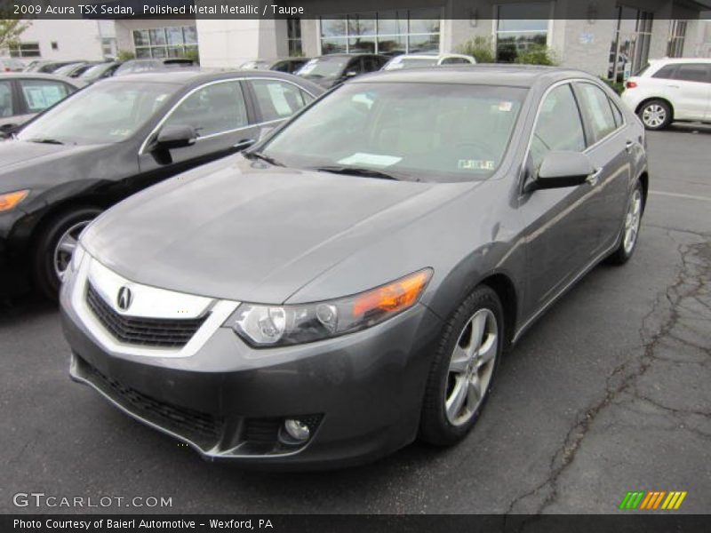 Polished Metal Metallic / Taupe 2009 Acura TSX Sedan