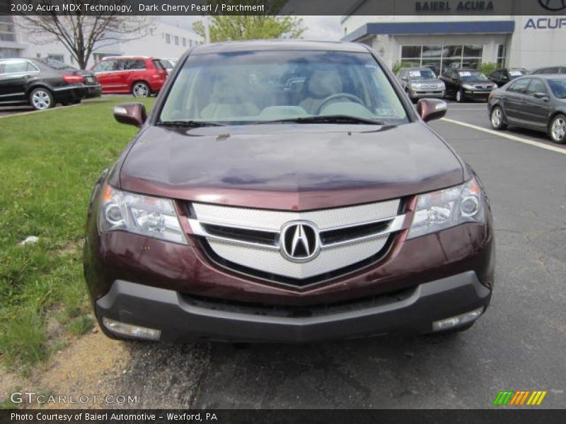 Dark Cherry Pearl / Parchment 2009 Acura MDX Technology