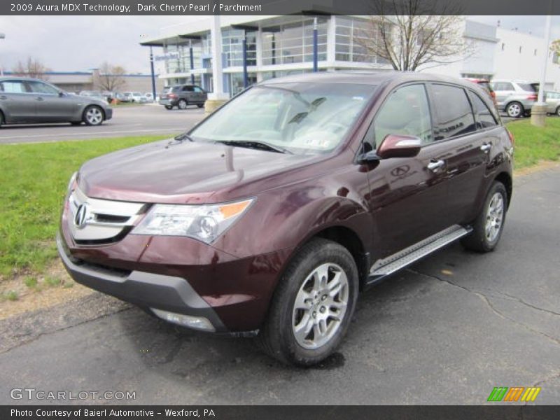 Dark Cherry Pearl / Parchment 2009 Acura MDX Technology