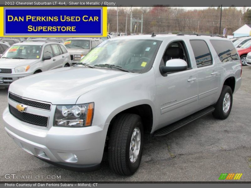 Silver Ice Metallic / Ebony 2012 Chevrolet Suburban LT 4x4