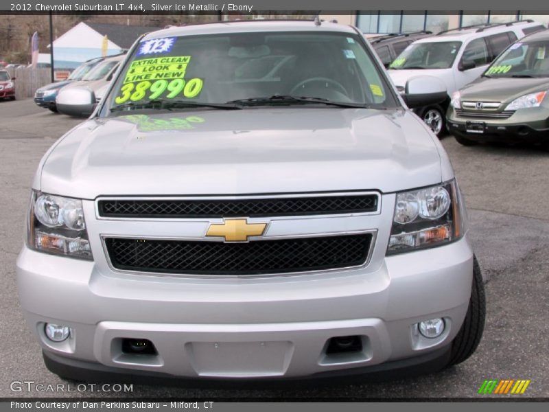 Silver Ice Metallic / Ebony 2012 Chevrolet Suburban LT 4x4