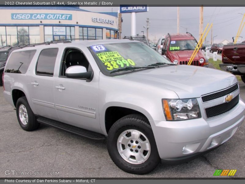 Silver Ice Metallic / Ebony 2012 Chevrolet Suburban LT 4x4