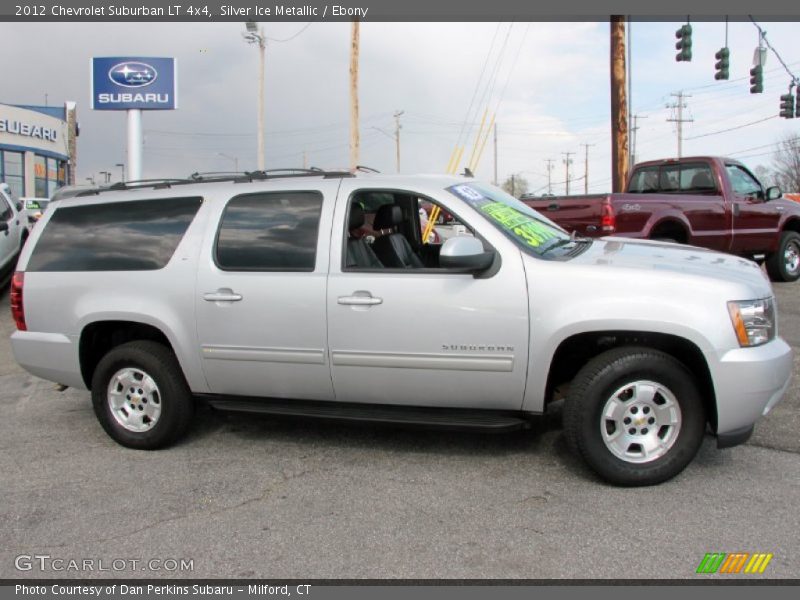 Silver Ice Metallic / Ebony 2012 Chevrolet Suburban LT 4x4