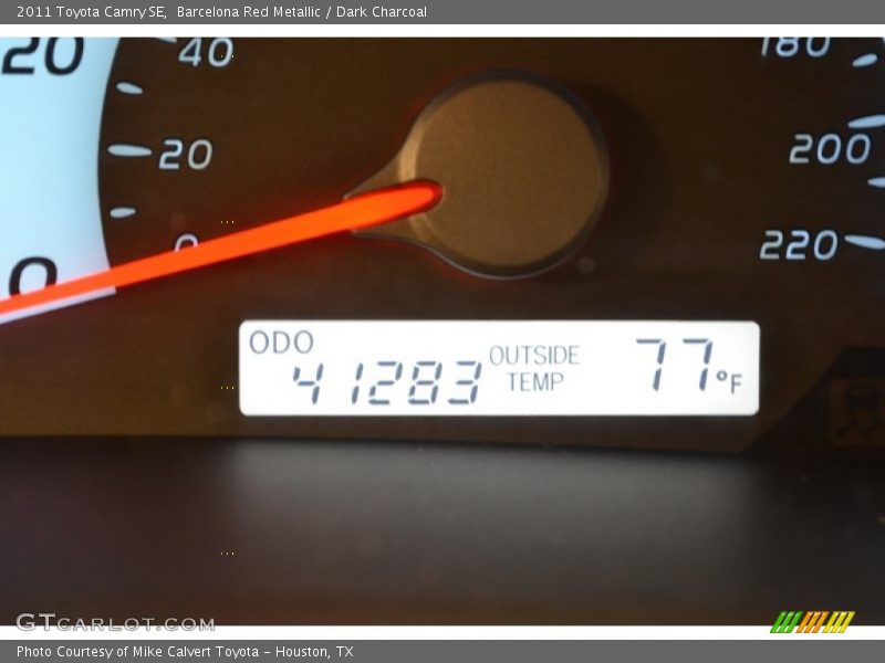 Barcelona Red Metallic / Dark Charcoal 2011 Toyota Camry SE