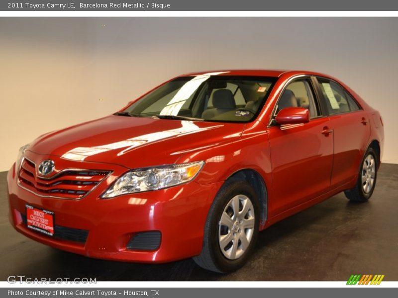 Barcelona Red Metallic / Bisque 2011 Toyota Camry LE