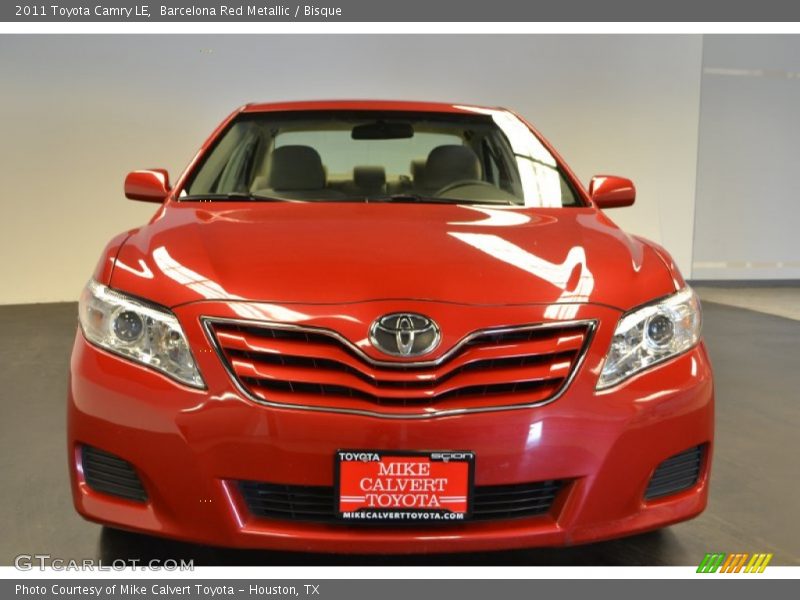 Barcelona Red Metallic / Bisque 2011 Toyota Camry LE