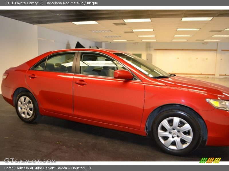 Barcelona Red Metallic / Bisque 2011 Toyota Camry LE