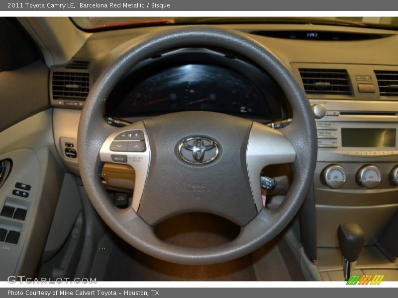 Barcelona Red Metallic / Bisque 2011 Toyota Camry LE
