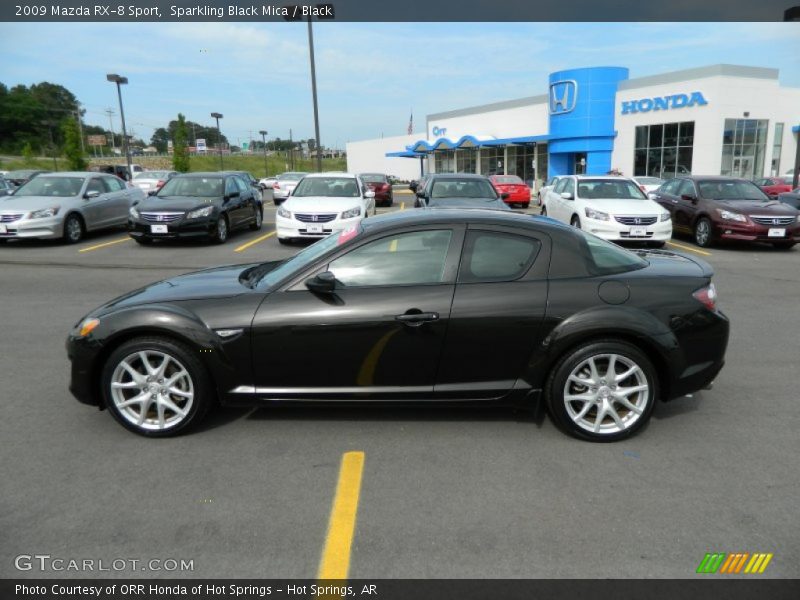 Sparkling Black Mica / Black 2009 Mazda RX-8 Sport