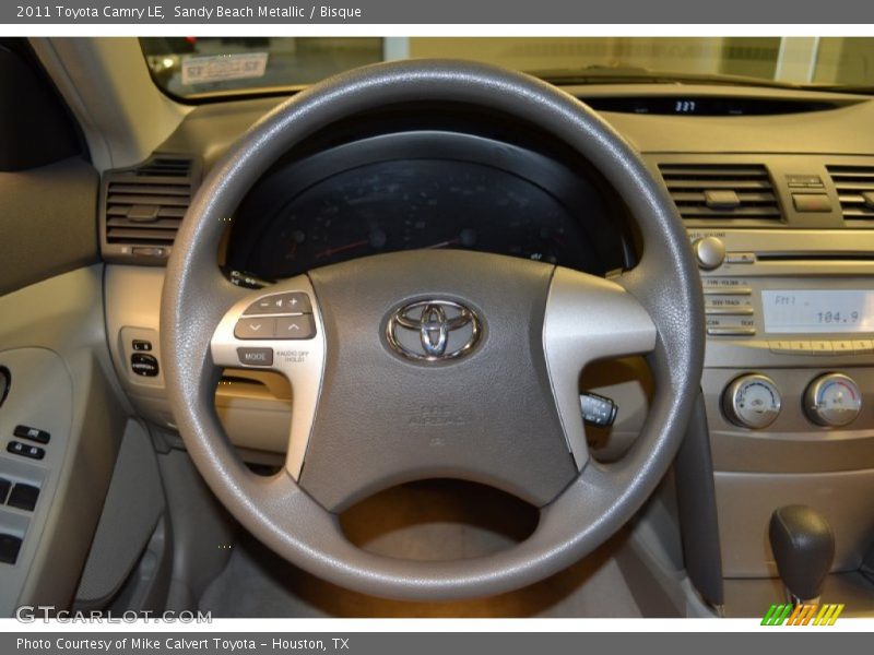 Sandy Beach Metallic / Bisque 2011 Toyota Camry LE