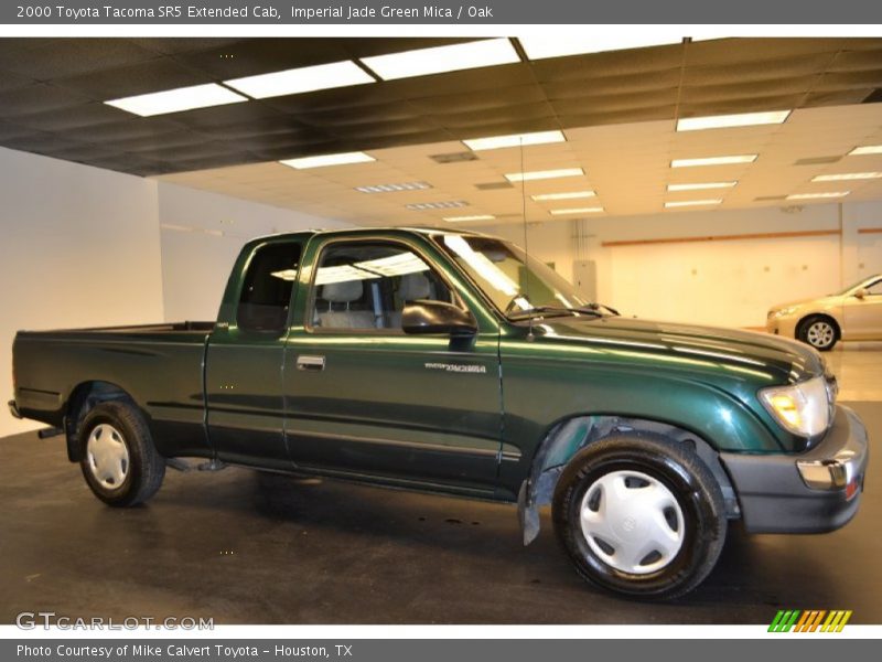 Imperial Jade Green Mica / Oak 2000 Toyota Tacoma SR5 Extended Cab