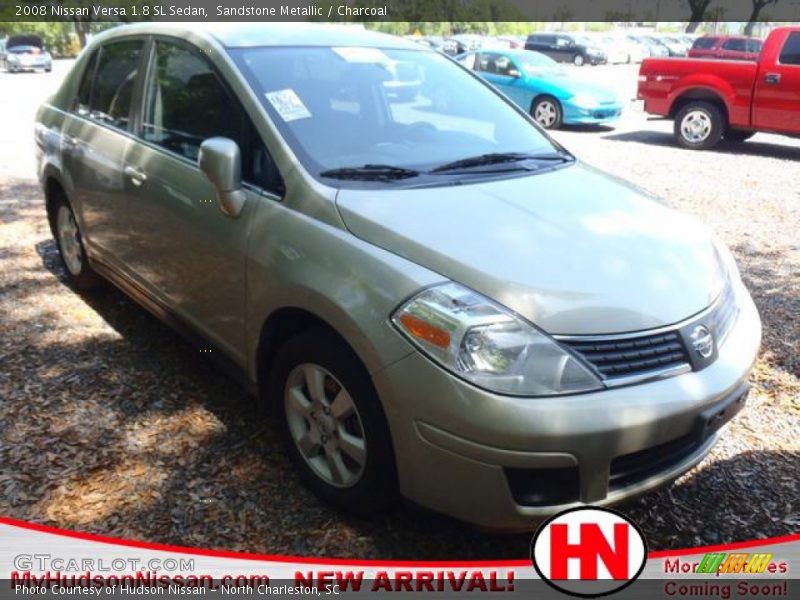 Sandstone Metallic / Charcoal 2008 Nissan Versa 1.8 SL Sedan