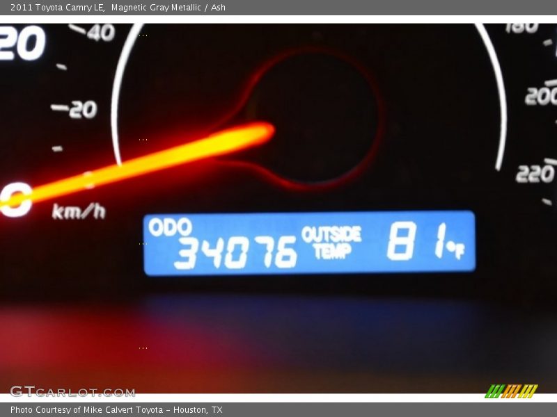 Magnetic Gray Metallic / Ash 2011 Toyota Camry LE