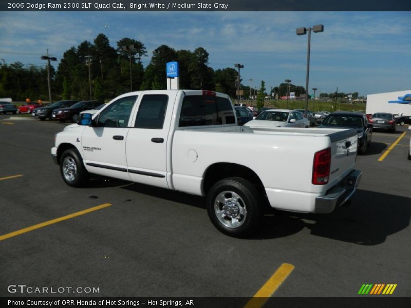Bright White / Medium Slate Gray 2006 Dodge Ram 2500 SLT Quad Cab