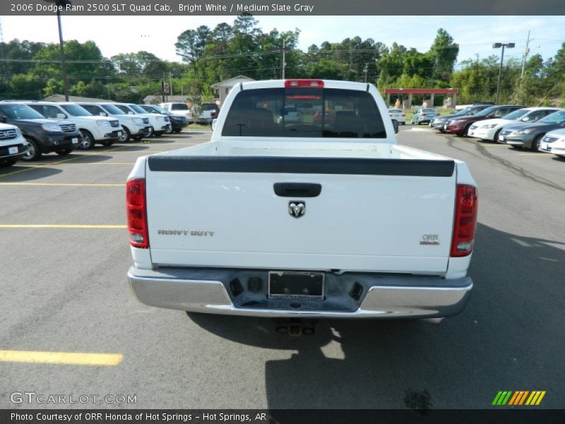 Bright White / Medium Slate Gray 2006 Dodge Ram 2500 SLT Quad Cab