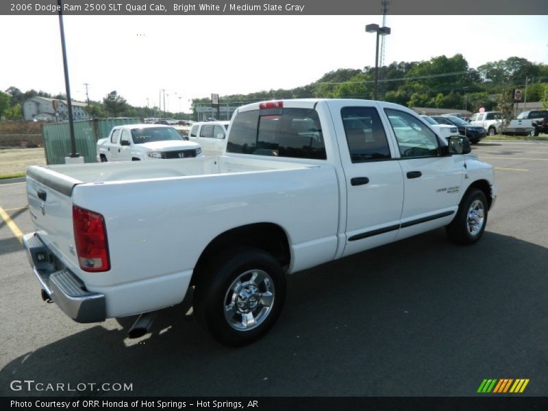Bright White / Medium Slate Gray 2006 Dodge Ram 2500 SLT Quad Cab