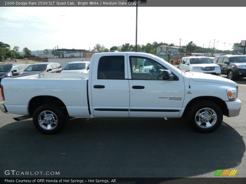 Bright White / Medium Slate Gray 2006 Dodge Ram 2500 SLT Quad Cab
