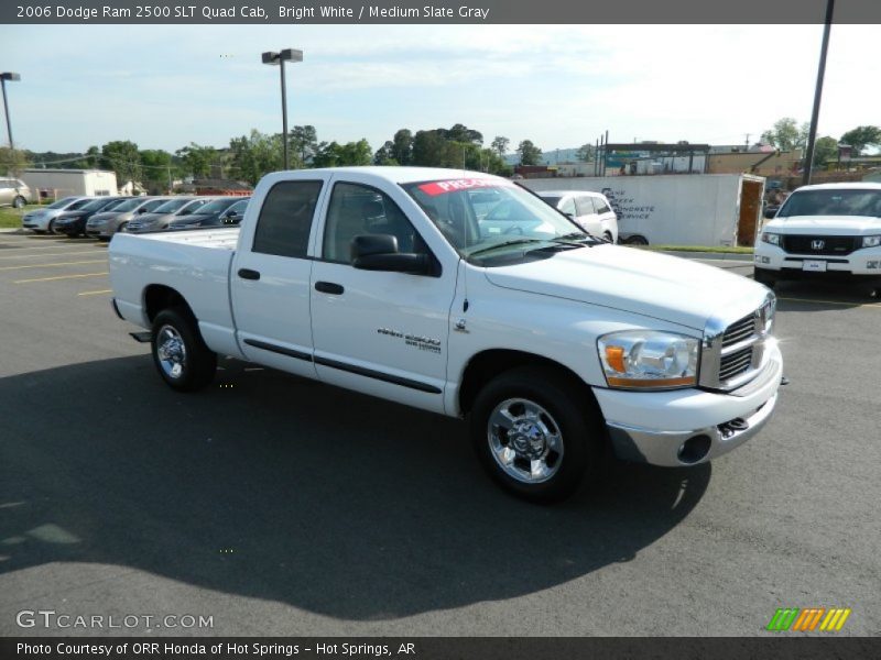 Bright White / Medium Slate Gray 2006 Dodge Ram 2500 SLT Quad Cab
