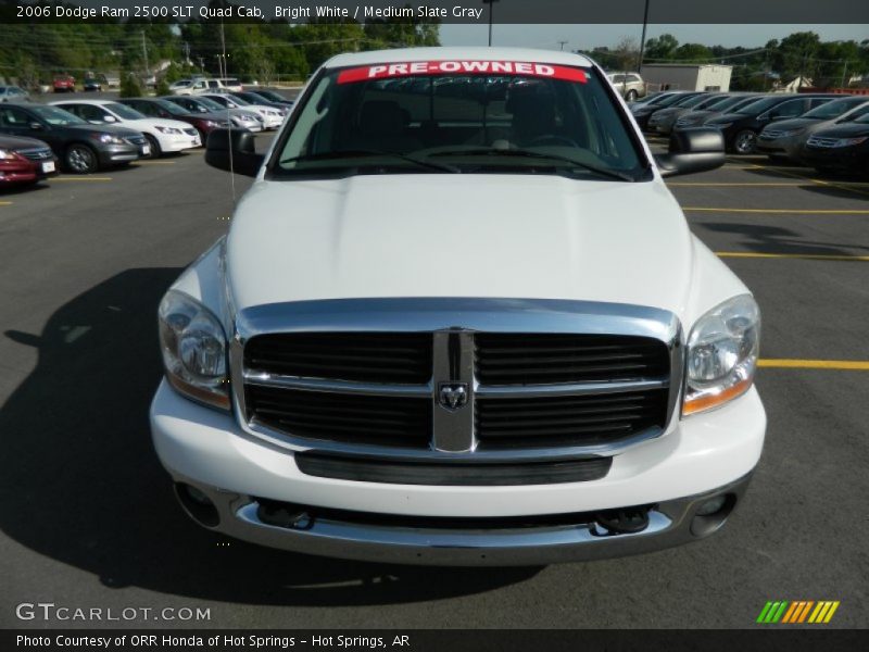 Bright White / Medium Slate Gray 2006 Dodge Ram 2500 SLT Quad Cab