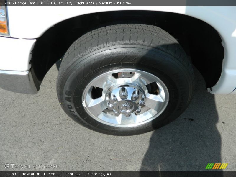 Bright White / Medium Slate Gray 2006 Dodge Ram 2500 SLT Quad Cab