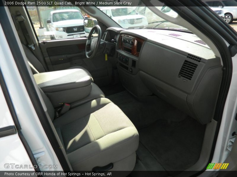 Bright White / Medium Slate Gray 2006 Dodge Ram 2500 SLT Quad Cab