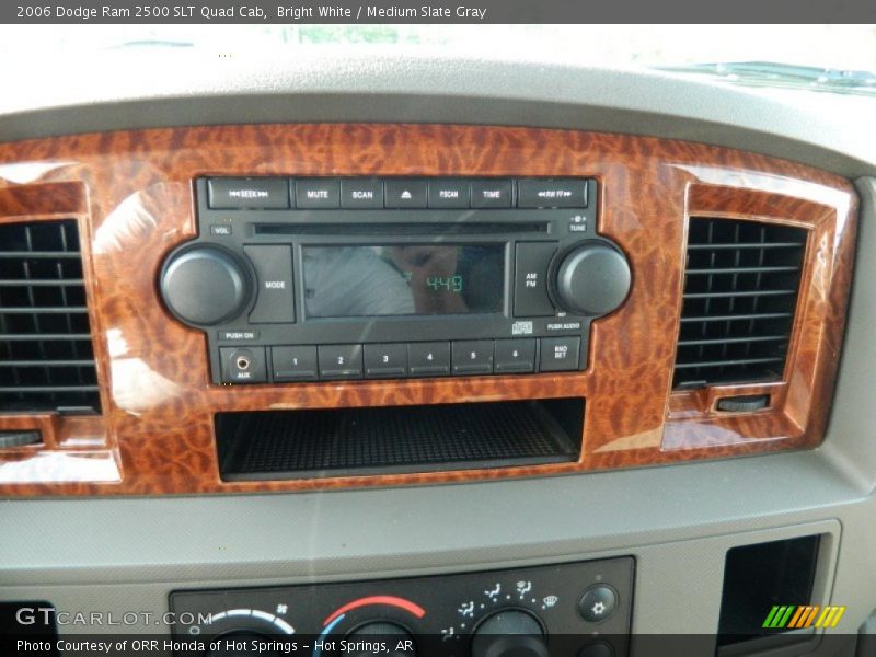 Bright White / Medium Slate Gray 2006 Dodge Ram 2500 SLT Quad Cab
