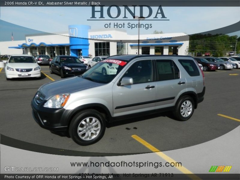 Alabaster Silver Metallic / Black 2006 Honda CR-V EX