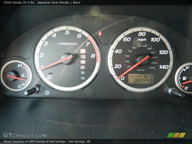 Alabaster Silver Metallic / Black 2006 Honda CR-V EX