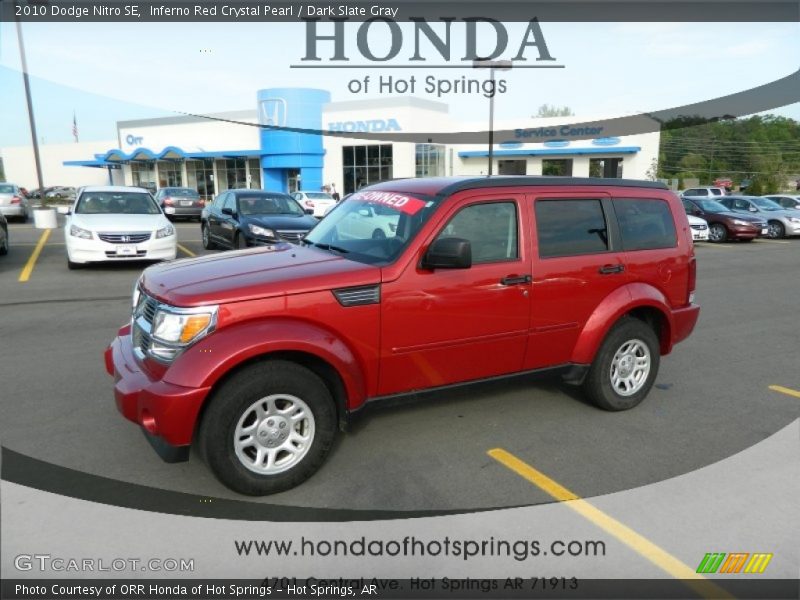 Inferno Red Crystal Pearl / Dark Slate Gray 2010 Dodge Nitro SE