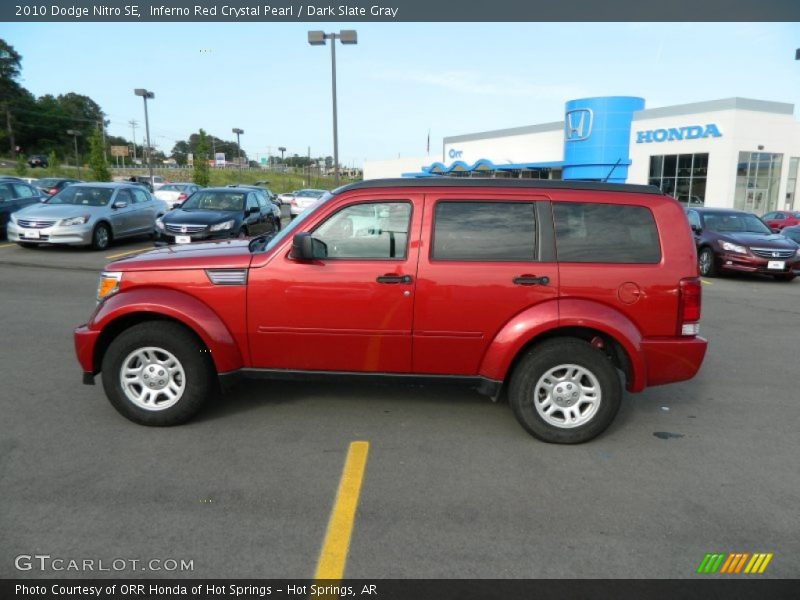 Inferno Red Crystal Pearl / Dark Slate Gray 2010 Dodge Nitro SE