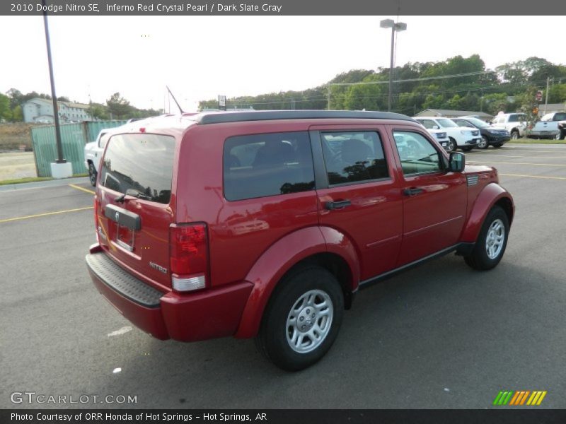 Inferno Red Crystal Pearl / Dark Slate Gray 2010 Dodge Nitro SE