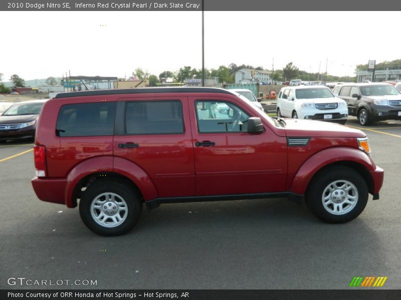 Inferno Red Crystal Pearl / Dark Slate Gray 2010 Dodge Nitro SE