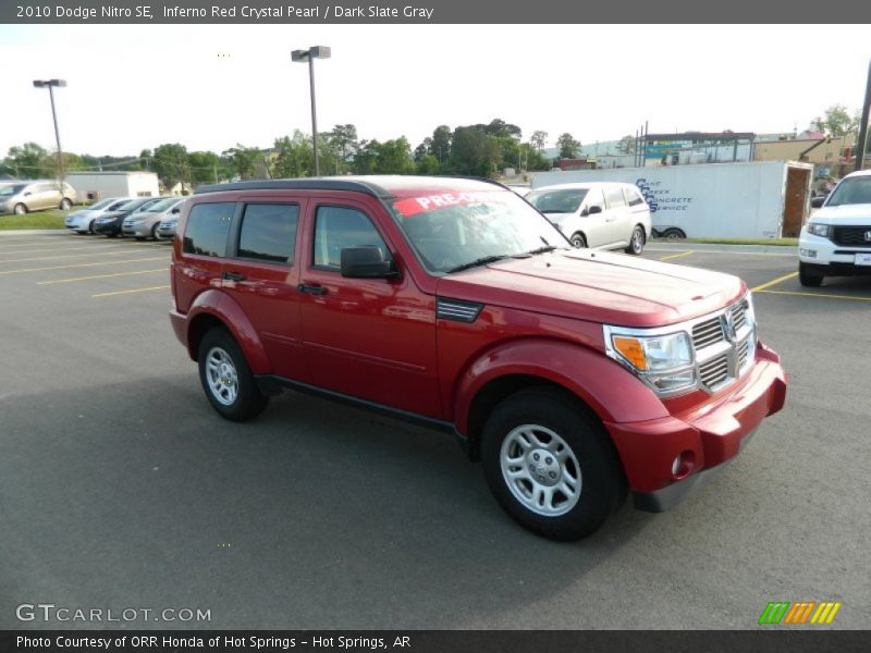 Inferno Red Crystal Pearl / Dark Slate Gray 2010 Dodge Nitro SE