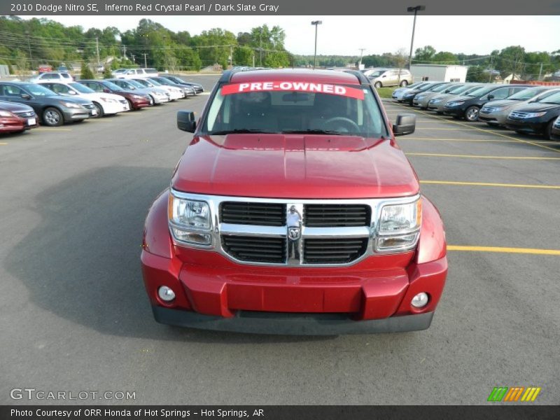 Inferno Red Crystal Pearl / Dark Slate Gray 2010 Dodge Nitro SE
