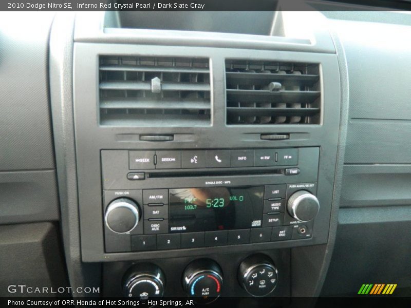 Inferno Red Crystal Pearl / Dark Slate Gray 2010 Dodge Nitro SE