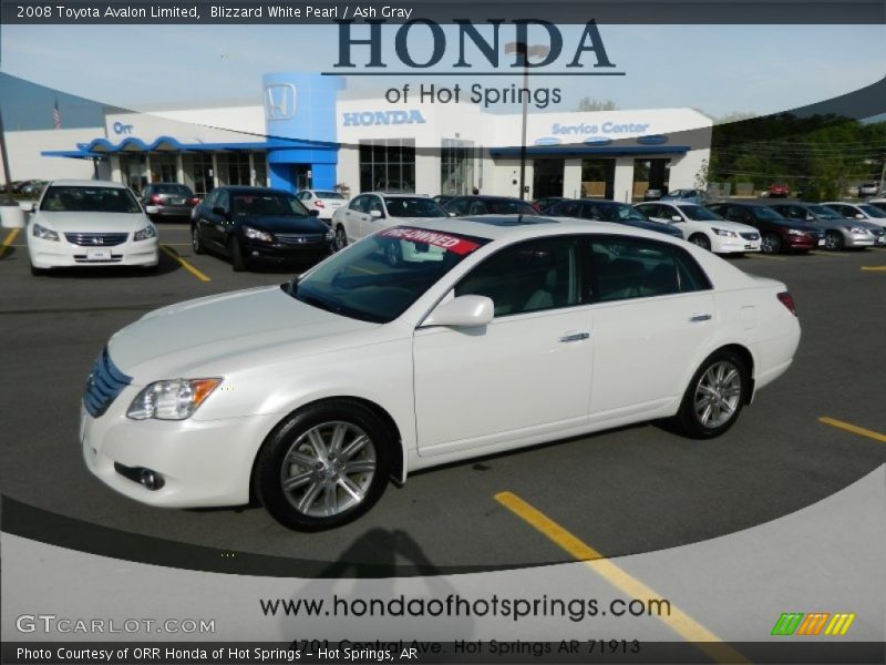 Blizzard White Pearl / Ash Gray 2008 Toyota Avalon Limited