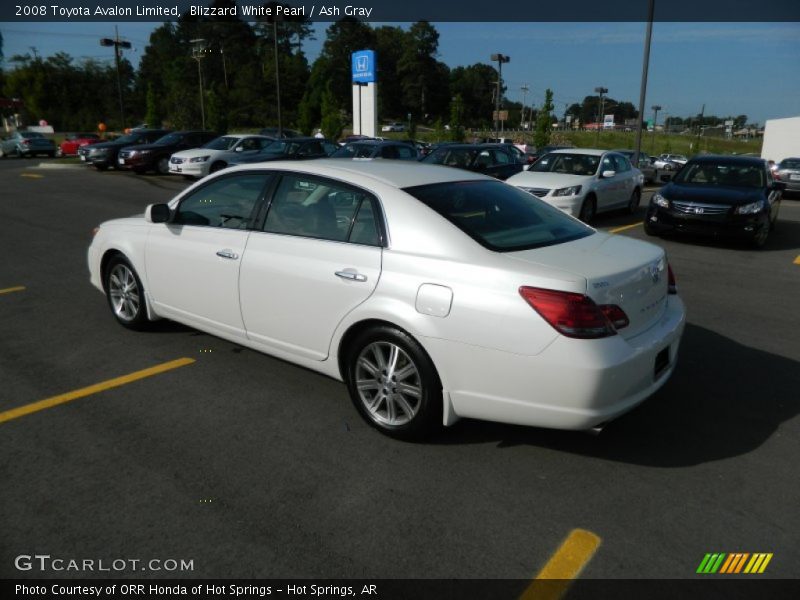 Blizzard White Pearl / Ash Gray 2008 Toyota Avalon Limited