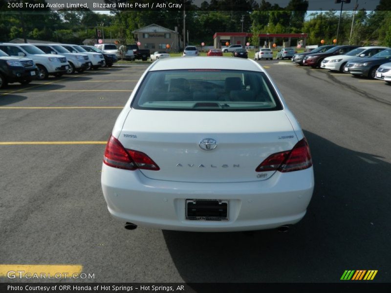 Blizzard White Pearl / Ash Gray 2008 Toyota Avalon Limited