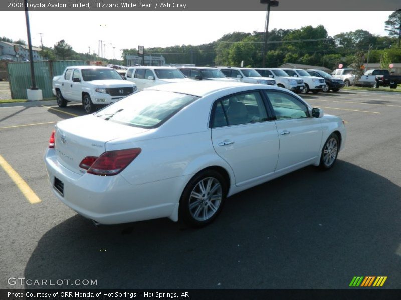 Blizzard White Pearl / Ash Gray 2008 Toyota Avalon Limited