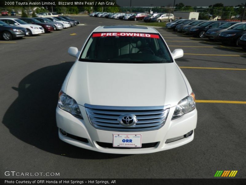 Blizzard White Pearl / Ash Gray 2008 Toyota Avalon Limited