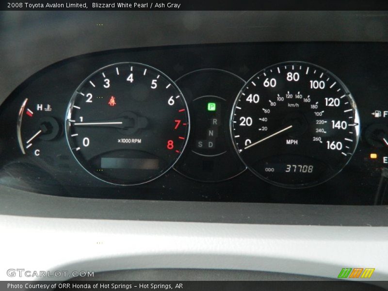 Blizzard White Pearl / Ash Gray 2008 Toyota Avalon Limited